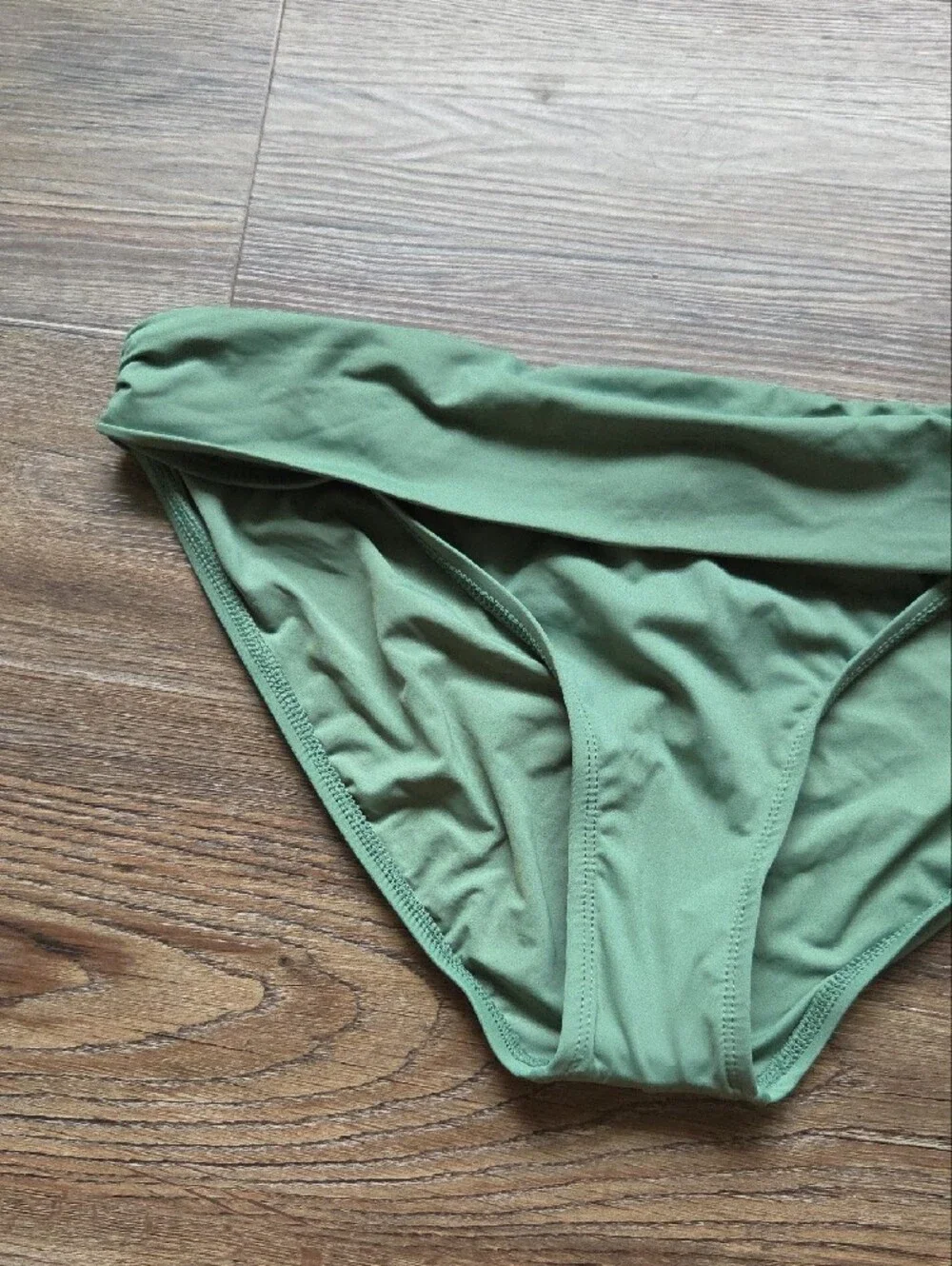 Nwt Jantzen Green Fold-Over Bikini Bottom Size 14
